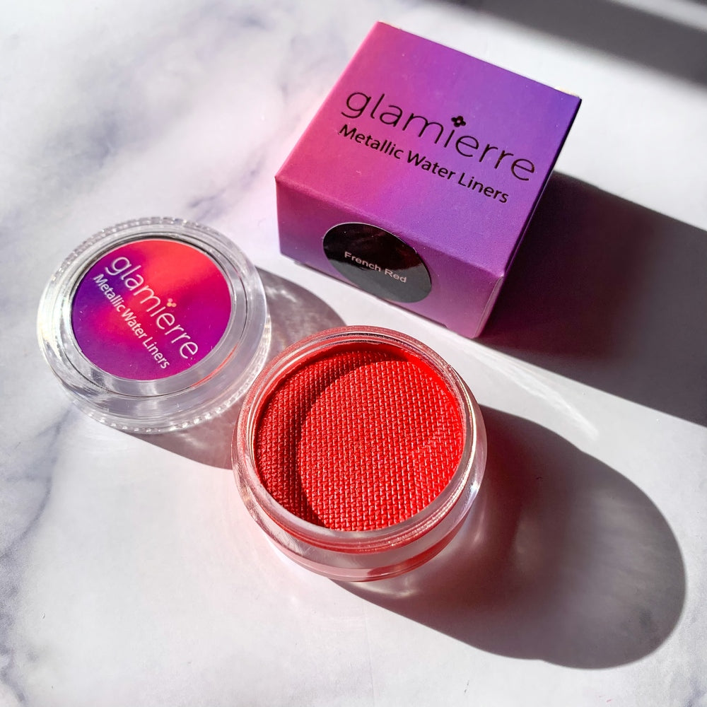 French Red Luxe Metallic Liner Water Activated