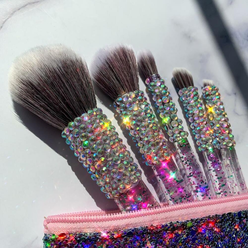 Luxe Glitter Diamond Bedazzled Brush Collection