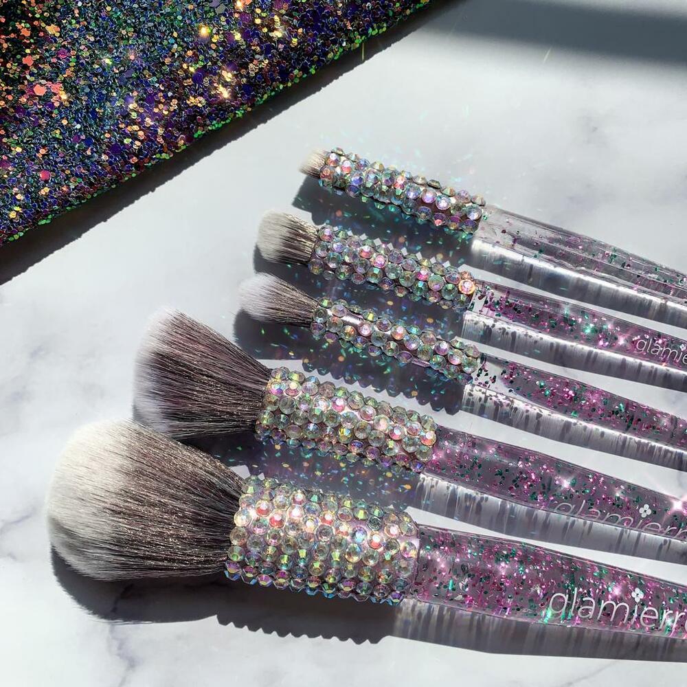 Luxe Glitter Diamond Bedazzled Brush Collection