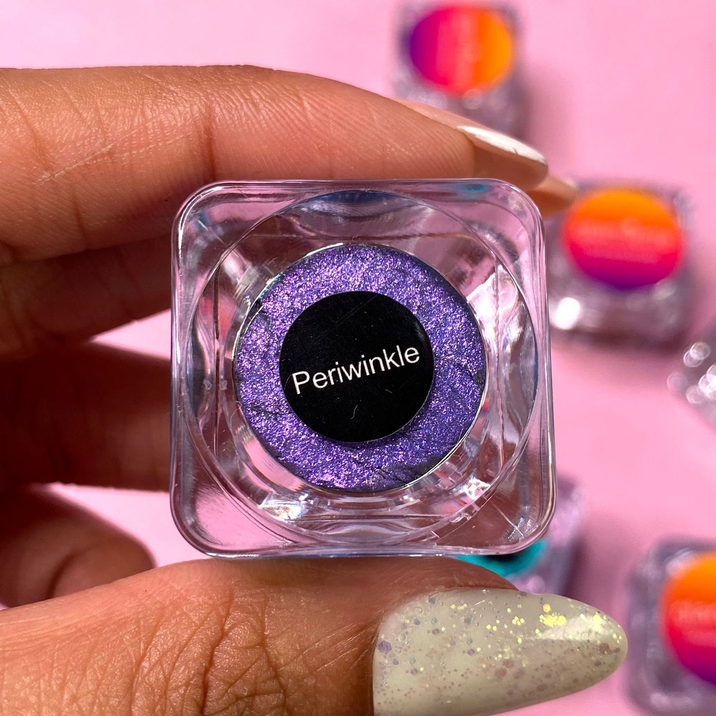 Periwinkle Chrome Luxe Cake Liner Water Activated