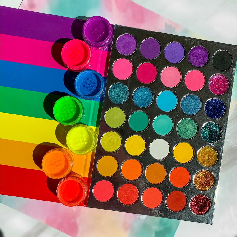 Rainbow Artistry Eyeshadow & Glitter 35 Color Palette