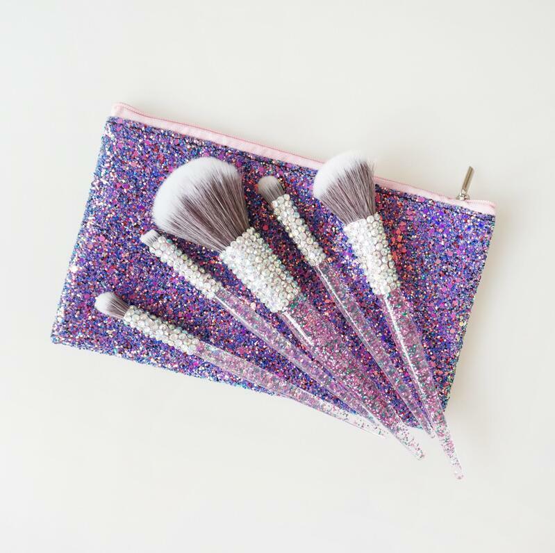 Luxe Glitter Diamond Bedazzled Brush Collection