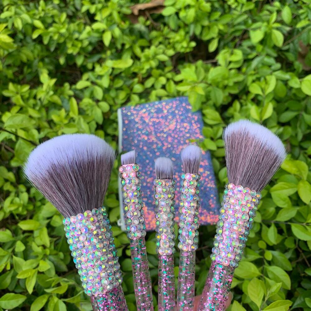 Luxe Glitter Diamond Bedazzled Brush Collection