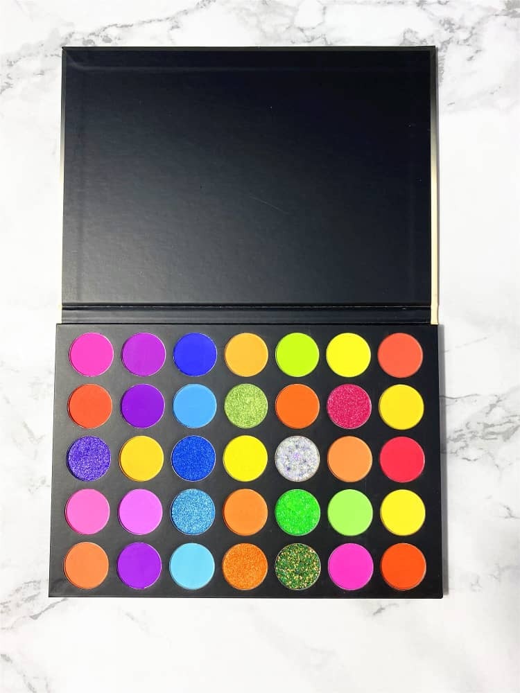 Neon Dreams Eyeshadow & Glitter 35 Color Palette