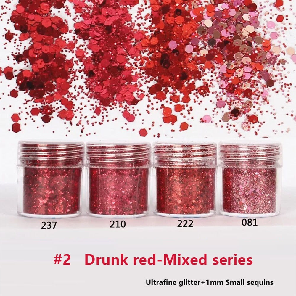 Wine Red Loose Glitter Makeup Collection – Glamierre