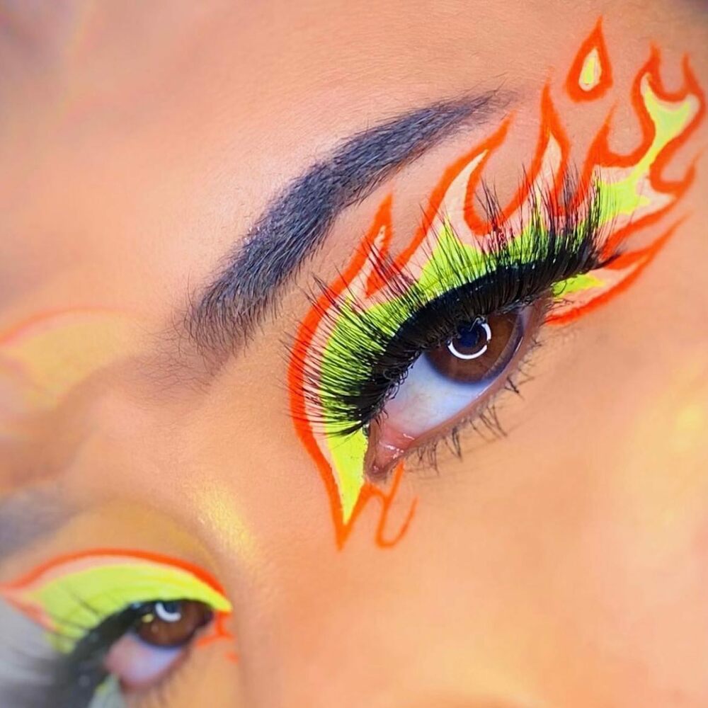 Orange Splash Neon UV Luxe Liner Color Water Activated