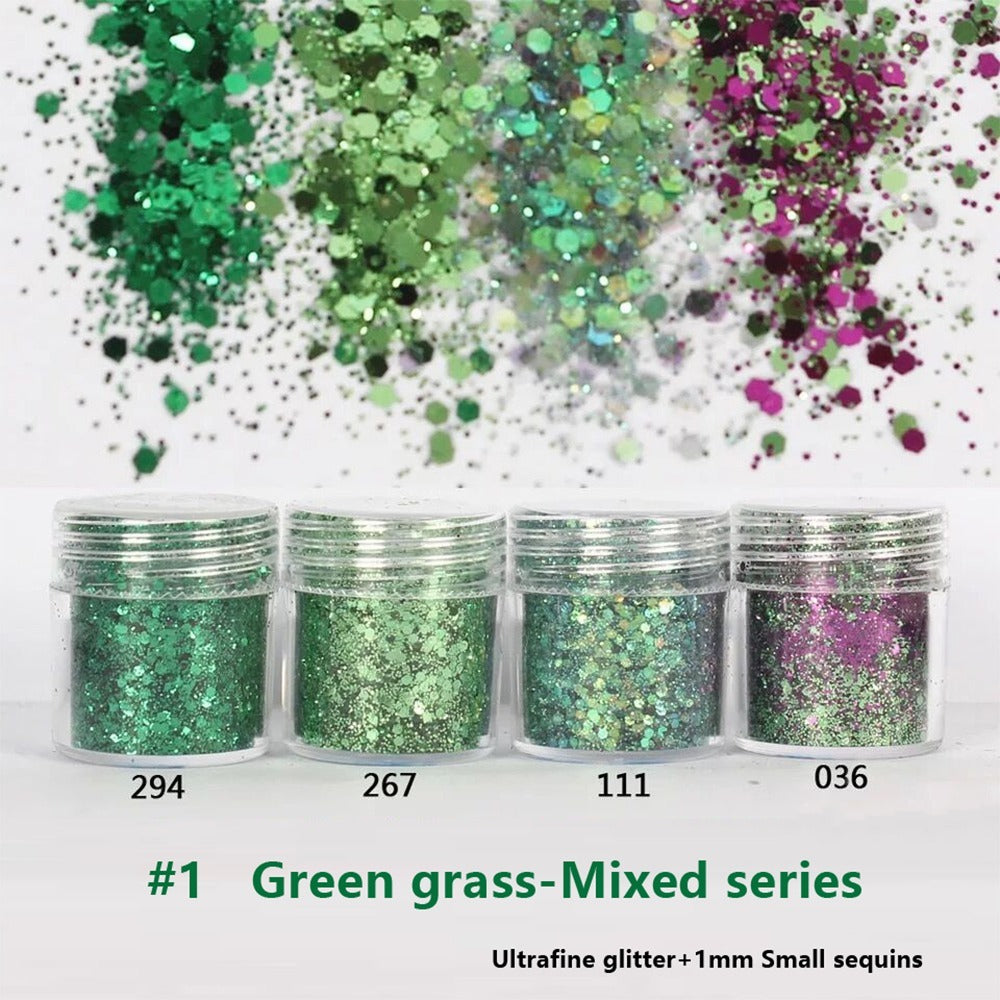 Green Vibe Loose Glitter Makeup Collection
