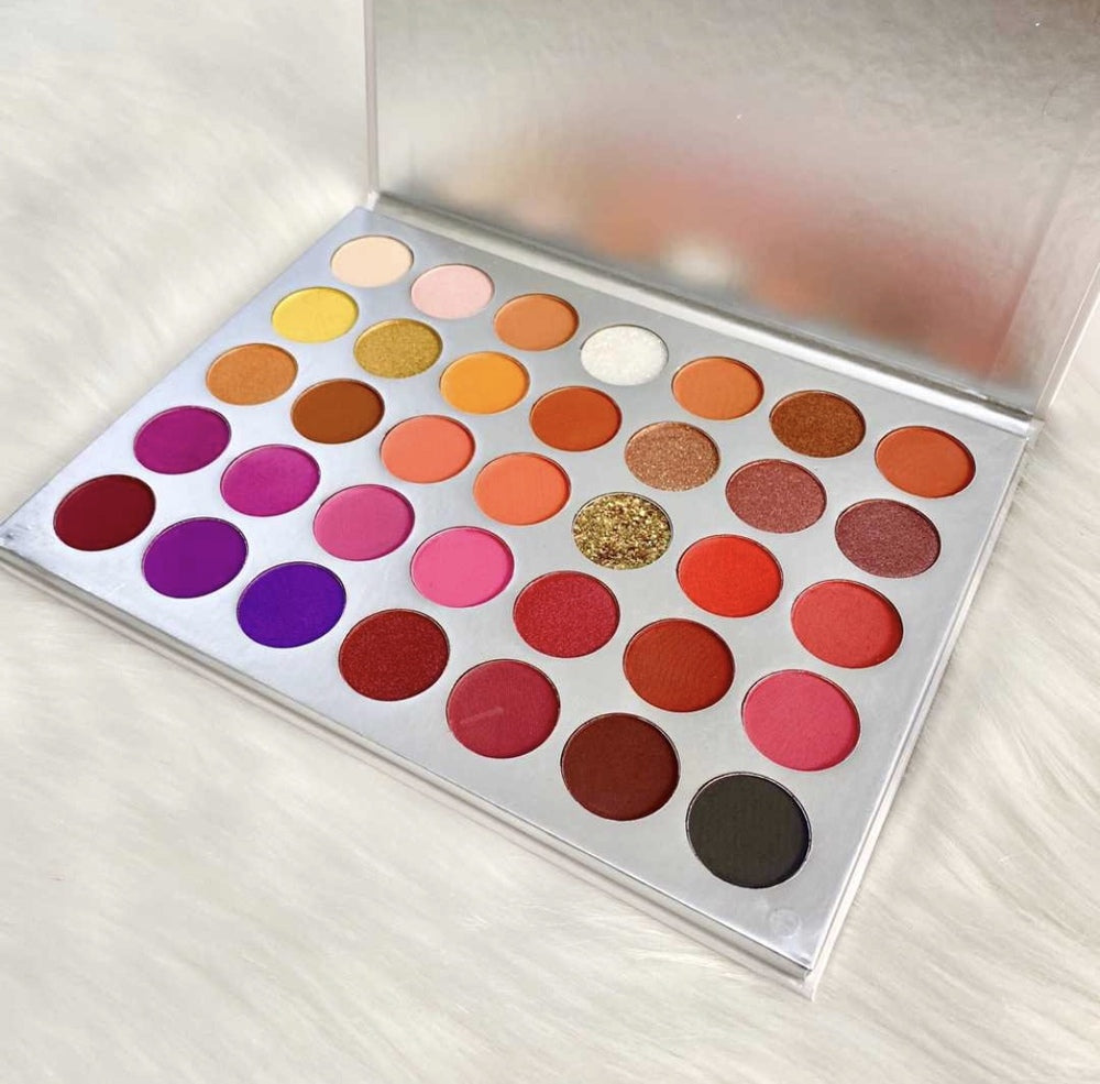 Warm Sunset 35 Color Eyeshadow & Glitter Palette