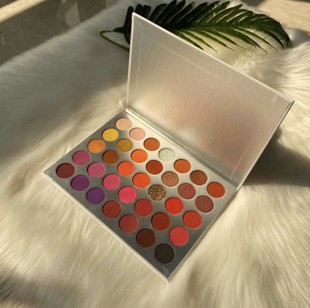 Warm Sunset 35 Color Eyeshadow & Glitter Palette