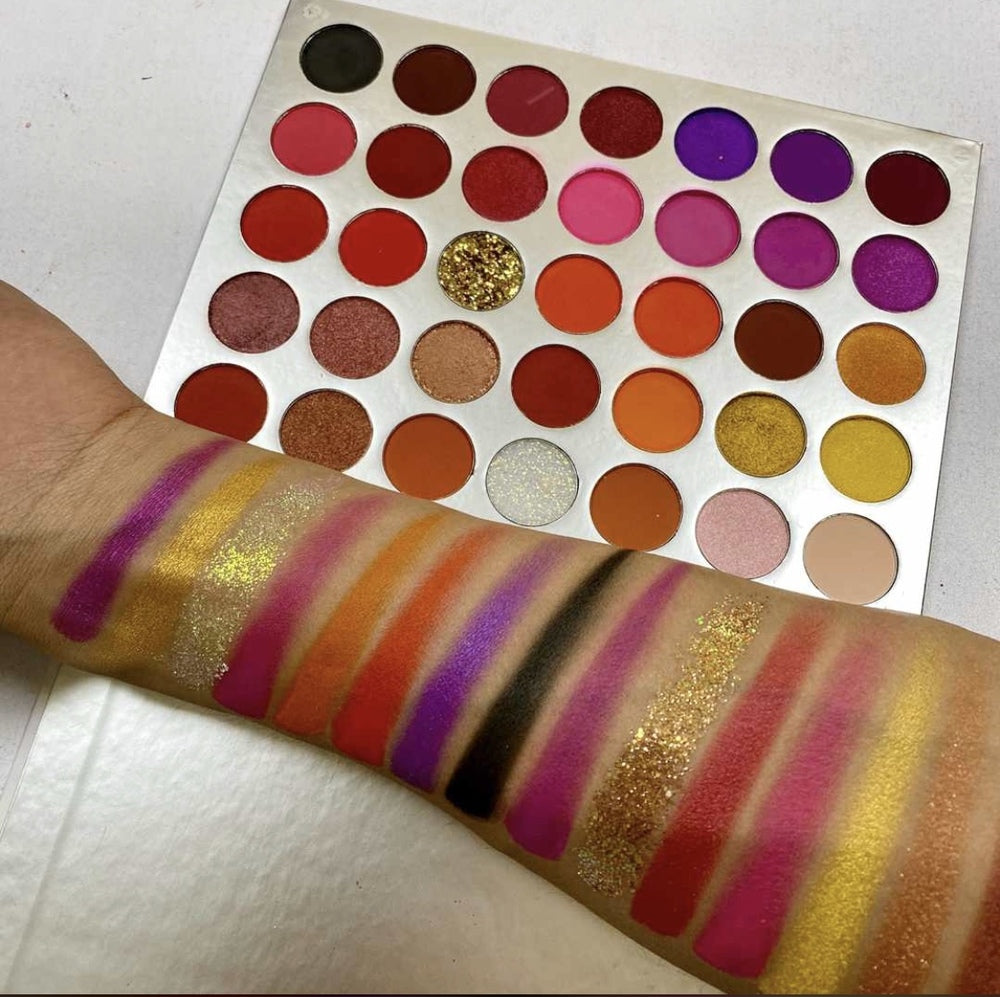 Warm Sunset 35 Color Eyeshadow & Glitter Palette