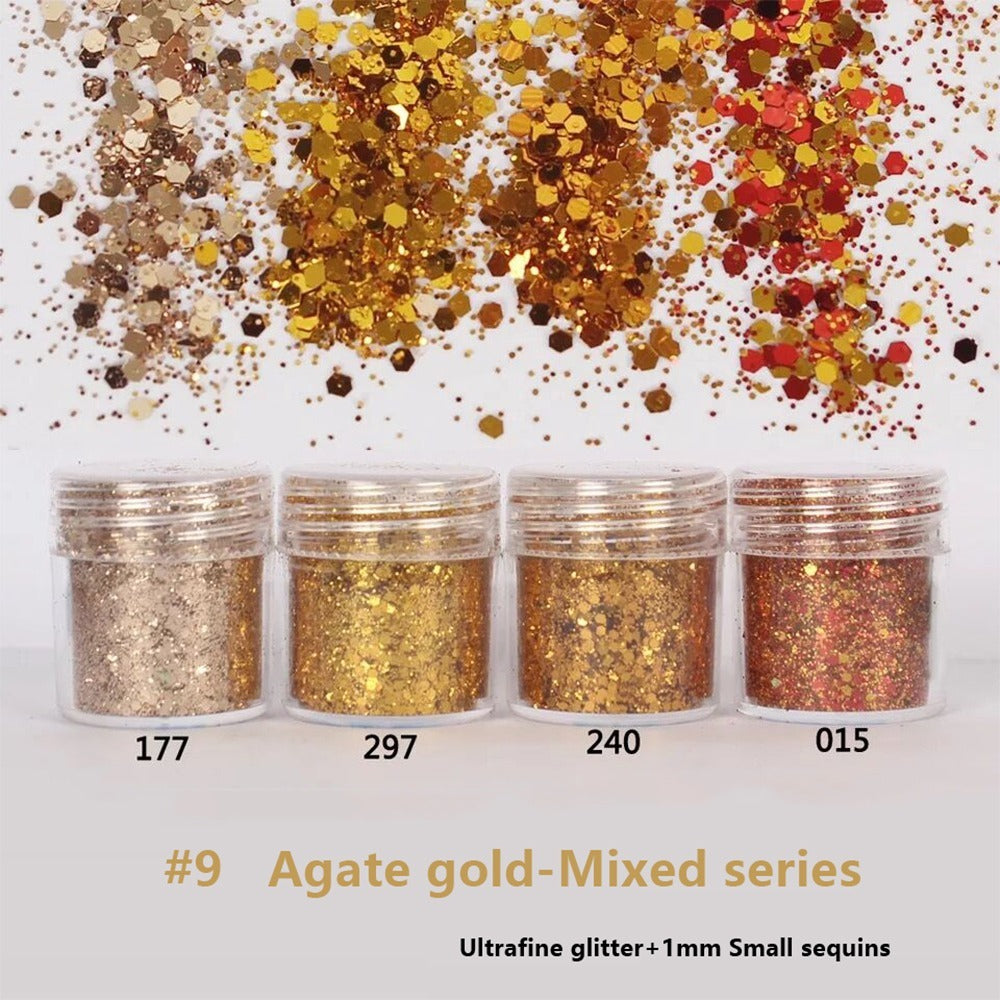 Agate Gold Loose Glitter Makeup Collection