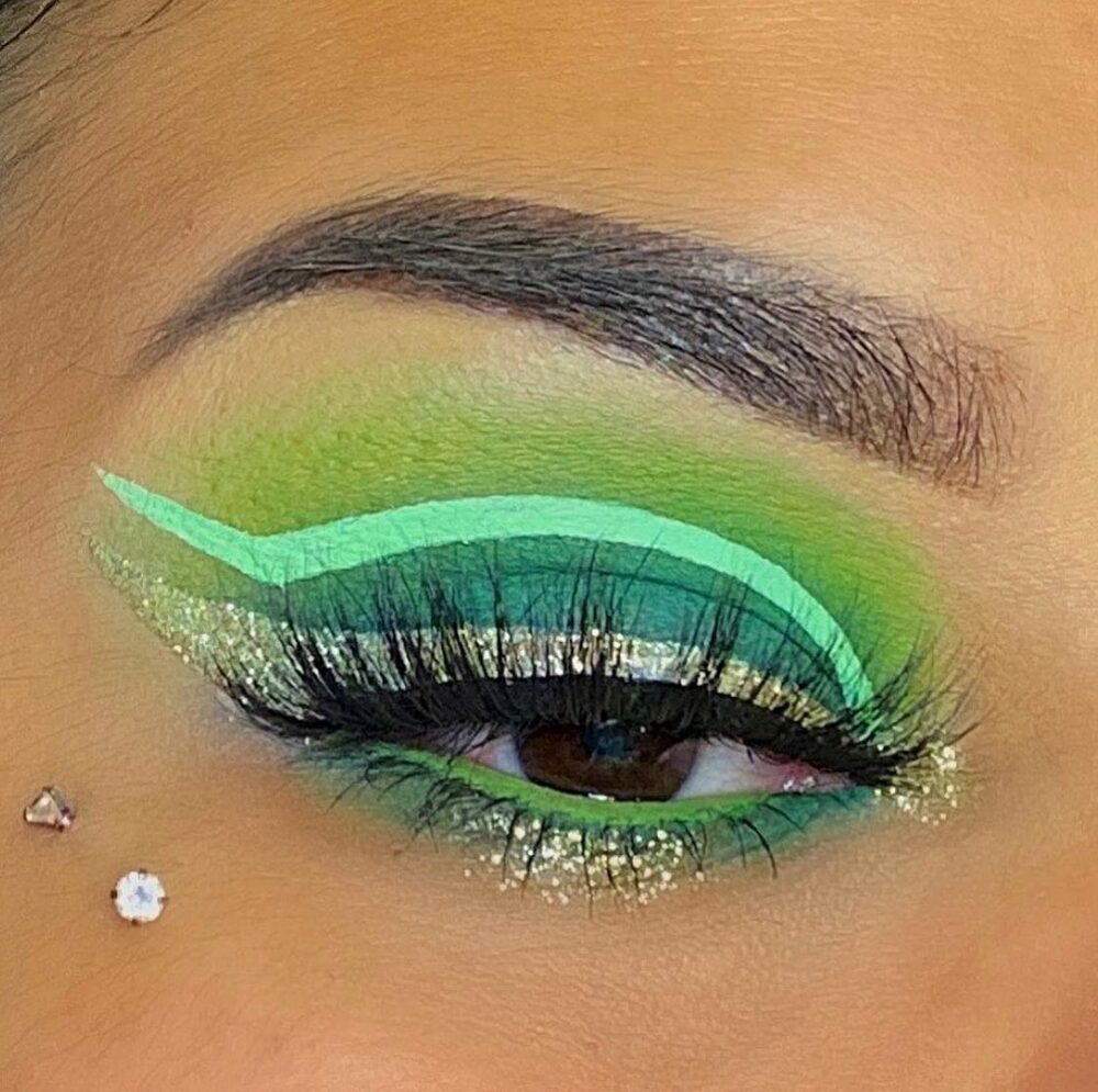 Mint Lime Neon UV  Pastel Liner Color Water Activated