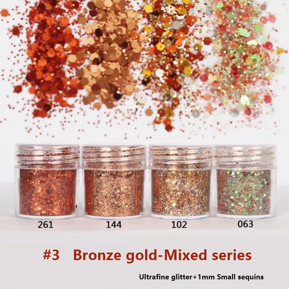 Bronze Gold Loose Glitter Makeup Collection