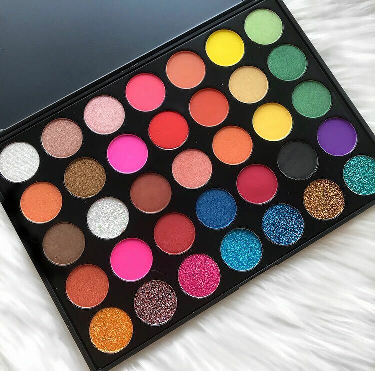 Color Splash Eyeshadow & Glitter 35 Color Palette