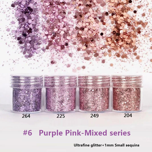 Unicorn Purple-Pink Loose Glitter Makeup Collection